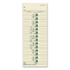 Time Clock Cards, Replacement For 30/1912R/10-800292, One Side, 3.5 x 9, 100/Pack