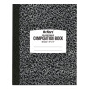 Composition Book, Medium/College Rule, Black Marble Cover, (80) 10 x 7.87 Sheets