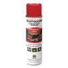 Industrial Choice M1600 System Solvent-Based Precision Line Marking Paint, Flat Red, 17 Oz Aerosol Can, 12/Carton