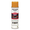 Industrial Choice M1800 System Water-Based Precision Line Marking Paint, Gloss Yellow, 17 Oz Aerosol Can, 12/Carton