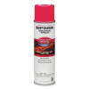 Industrial Choice M1400 System Water-Based Construction Marking Paint, Gloss Fluorescent Pink, 17 Oz Aerosol Can, 12/Carton