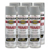 Professional Spray Paint, Flat Gray, 15 Oz Aerosol Can, 6/Carton