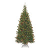 Pre-Lit Aspen Spruce Slim Tree, 48" x 48" x 90", Green Tree, Green Tree Stand