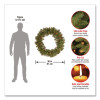 Pre-Lit Crestwood Spruce Wreath, Ac Powered, Clear Incandescent Lights, 36" Diameter x 5"h, Green