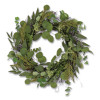 Eucalyptus And Baby's Breath Spring Wreath, 22" Diameter x 5" h, Green