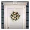Peony And Raspberry Wreath, 22" Diameter x 5"h, Beige