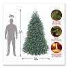 Pre-Lit Dunhill Fir Blue Spruce Tree, 59" x 59" x 90", Blue Tree, Green Tree Stand