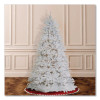 Pre-Lit Dunhill Fir White Tree, 55" x 53" x 78", White Tree, White Tree Stand