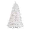 Pre-Lit Dunhill Fir White Tree, 55" x 53" x 78", White Tree, White Tree Stand