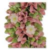 Spring Pink Floral Wreath, 18" x 18" x 3.93", Pink