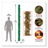 Pre-Lit Glittery Bristle Pine Garland, Ac Powered, Clear Incandescent Lights, 108" Long, Green