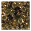 Pre-Lit Glittery Bristle Slim Tree, 42" x 42" x 90", Green Tree, Green Tree Stand