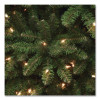 Pre-Lit Kingswood Fir Pencil Slim Tree, 37" x 37" x 120", Green Tree, Green Tree Stand