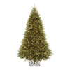 Pre-Lit Kingswood Fir Tree, 55" x 55" x 90", Green Tree, Green Tree Stand