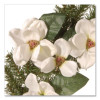 North Valley Spruce Magnolia Wreath, 24" Diameter x 3.5"h, White