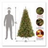 Pre-Lit North Valley Spruce Tree, 42" x 42" x 78", Green Tree, Green Tree Stand