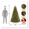 Pre-Lit North Valley Spruce Tree, 47" x 47" x 84", Green Tree, Green Tree Stand