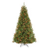 Pre-Lit North Valley Spruce Tree, 47" x 47" x 84", Green Tree, Green Tree Stand