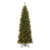 Pre-Lit North Valley Spruce Pencil Slim Tree, 30" x 30" x 78", Green Tree, Green Tree Stand