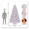 Pre-Lit North Valley Spruce White Tree, 65" x 65" x 108", White Tree, White Tree Stand