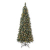 Pre-Lit Oakley Hills Slim Tree, 31" x 31" x 90", Green Tree, Green Tree Stand