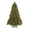 Pre-Lit Downswept Douglas Fir Tree, 59" x 59" x 90", Green Tree, Green Tree Stand