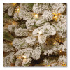 Pre-Lit Snowy Everest Fir, 64" x 64" x 108", Green Tree, Green Tree Stand