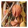 Fall Teardrop Decoration, 16" x 30" x 2", Orange