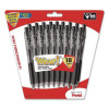 Wow! Ballpoint Pen, Retractable, Medium 1 Mm, Black Ink, Smoke/Black Barrel, 18/Pack