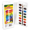 Watercolors, 16 Assorted Colors, Palette Tray