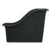 Small Book Bin, 1.5 Gal, 4.5" x 11.75" x 8.5", Black, 6/Pack