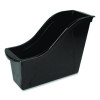 Small Book Bin, 1.5 Gal, 4.5" x 11.75" x 8.5", Black, 6/Pack