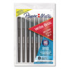 Write Bros. Ballpoint Pen, Stick, Medium 1 Mm, Black Ink, Black Barrel, 8/Pack