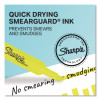 Tank Style Highlighters, Fluorescent Yellow Ink, Chisel Tip, Yellow Barrel, 4/Carton