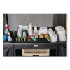Amenity Organizer For All Rubbermaid Commercial Full Size And Compact Housekeeping Carts, 11 Sections, 18.75 x 3.62, Black