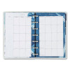 Cyanotype Mini Weekly/Monthly Planner, Floral Wave Artwork, 7 x 4.63, Blue/White Cover, 12-Month (Jan To Dec): 2023