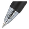 Signo Gel Pen, Retractable, Ultra-Micro 0.38 Mm, Black Ink, Smoke/Black/Silver Barrel, Dozen