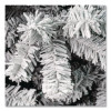 Acacia Pencil Slim Flocked Tree, 21" x 21" x 53.1", Green Tree, Green Tree Stand