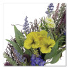 Pansy And Lavender Wreath, 22" Diameter x 4.5" h, Yellow
