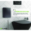 Stainless Steel Wall-Mounted Sanitary Napkin Receptacle, Black