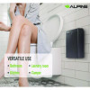 Stainless Steel Wall-Mounted Sanitary Napkin Receptacle, Black