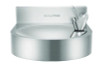 Wall-Mounted Indoor/Outdoor Water Fountain, Single-Level, Non-Filtered, Non-Refrigerated, Silver