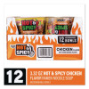 Hot And Spicy Chicken Soup Bowl, Chicken, 3.32 Oz Bowl, 12/Carton