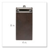 Check/Menu Holder, 4 x 8.1, Dark Woodgrain/Silver