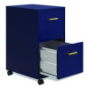 Two-Drawer Mobile Vertical File, 2 Letter-Size File Drawers, 14.25 x 18 x 26.7, Navy