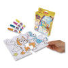 Bluey Color And Erase Reusable Puzzle Set With (12) Two-Sided Puzzle Pieces And (4) Markers, Ages 3 And Up, 16 Pieces