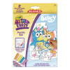 Bluey Color And Erase Reusable Puzzle Set With (12) Two-Sided Puzzle Pieces And (4) Markers, Ages 3 And Up, 16 Pieces