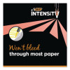 Intensity Dual-Tip Highlighters, Assorted Ink Colors, Chisel/Needle Tips, Black Barrel, 6/Pack