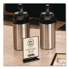 Tabletop Sign And Menu Holder, 5 x 7 Insert, Clear With Black Frame