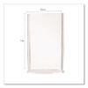 Tabletop Sign And Menu Holder, 8.5 x 11 Insert, Clear
